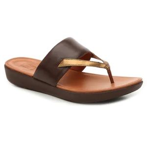 FitFlop Delta Wedge Leather Sandal